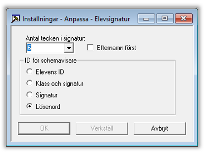 Skola 24 - Support - Schemavisning