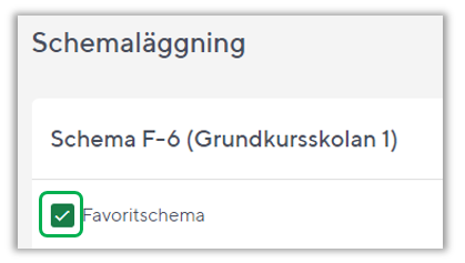 Meny Schemaläggning