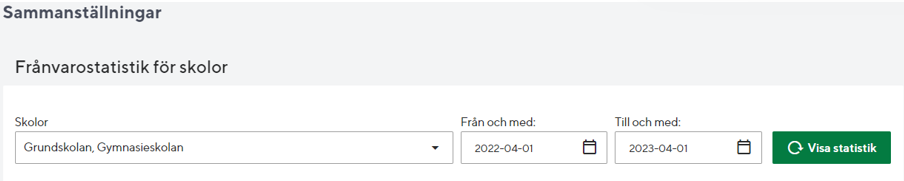 Ställ tidsintervall