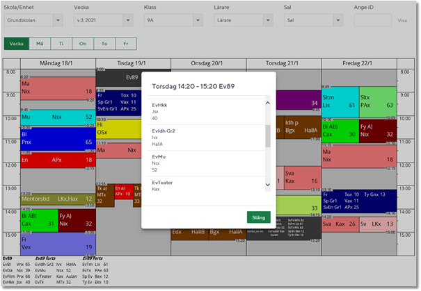 Schema och Skola24 - Magnus Åbergsgymnasiet