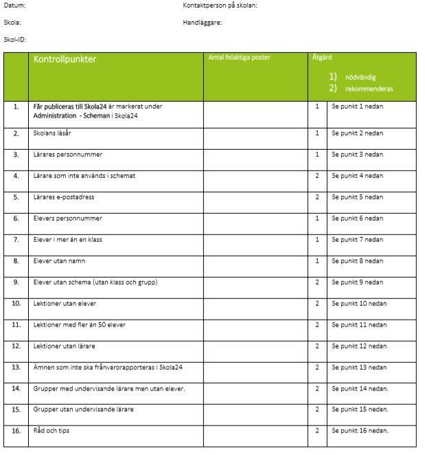 Skola24 Schema